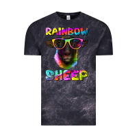 Cloud Black rainbow sheep suffolk sheep Vintage Tee - Artiststas
