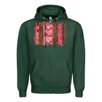Sports Green valentine's day love brushstrokes Zipper Hoodie - RanaPortraitStore