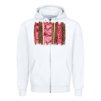 White valentine's day love brushstrokes Zipper Hoodie - RanaPortraitStore