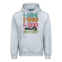 Heather Grey i came i saw i had anxiety so i left Urban Hoodie - MaliasSmallBusiness