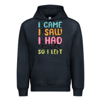 Navy i came i saw i had anxiety so i left Urban Hoodie - MaliasSmallBusiness