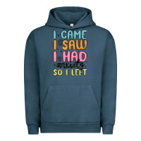 Pigment Midnight Navy i came i saw i had anxiety so i left Urban Hoodie - MaliasSmallBusiness
