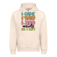 Sandshell i came i saw i had anxiety so i left Urban Hoodie - MaliasSmallBusiness