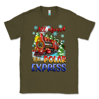 Army Green all aboard the polar express Classic Tee - Zillion Design Studio