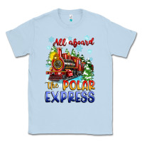Dusty Blue all aboard the polar express Classic Tee - Zillion Design Studio