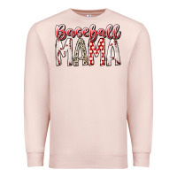 Pale Pink baseball  mama Premium Sweatshirt - RacoonDesign