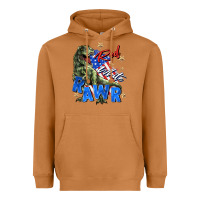 Red White Rawr Heavyweight Hoodie | Teevron