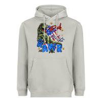 Moon Dust red white rawr Heavyweight Hoodie - Zillion Design Studio