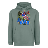 Sage red white rawr Heavyweight Hoodie - Zillion Design Studio