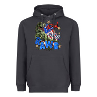 Smoke red white rawr Heavyweight Hoodie - Zillion Design Studio
