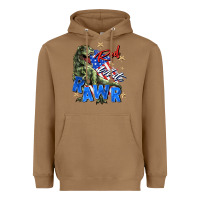 Toasted Coconut red white rawr Heavyweight Hoodie - Zillion Design Studio