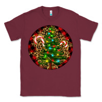 Burgundy Christmas Tree Classic Tee - RanaPortraitStore