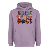 Lavender rescue all the dogs Heavyweight Hoodie - Zillion Design Studio