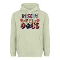 Matcha rescue all the dogs Heavyweight Hoodie - Zillion Design Studio