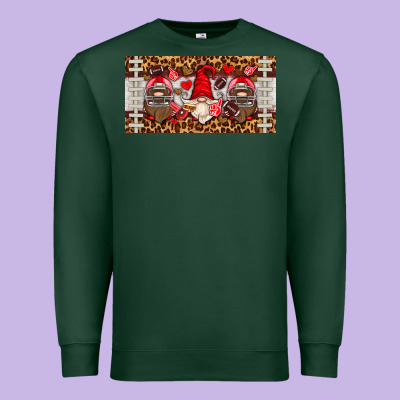 American Football Gnome License Plate Premium Sweatshirt Designed By Hra Design Shop