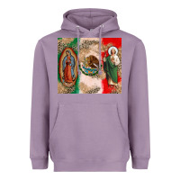 Lavender Virgin Mary and San Judas Heavyweight Hoodie - CTS Tumbler Store