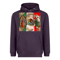 Plum Virgin Mary and San Judas Heavyweight Hoodie - CTS Tumbler Store