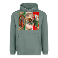 Sage Virgin Mary and San Judas Heavyweight Hoodie - CTS Tumbler Store
