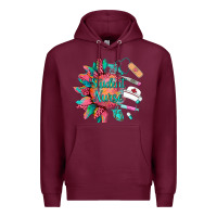 Burgundy western student nurse medical instruments Premium Hoodie - BarkalooDesign