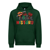Forest Green we are black history Urban Hoodie - MaliasSmallBusiness