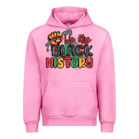 Fuchsia Pink we are black history Urban Hoodie - MaliasSmallBusiness