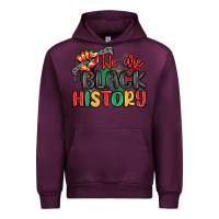 Mauve Wine we are black history Urban Hoodie - MaliasSmallBusiness