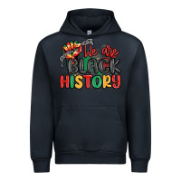 Navy we are black history Urban Hoodie - MaliasSmallBusiness