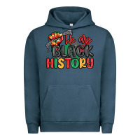 Pigment Midnight Navy we are black history Urban Hoodie - MaliasSmallBusiness