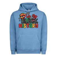 Pigment Pebble Blue we are black history Urban Hoodie - MaliasSmallBusiness