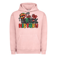 Pigment Salmon we are black history Urban Hoodie - MaliasSmallBusiness