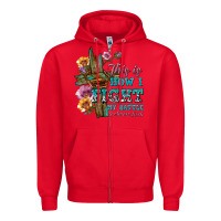 Red this is how i fight my battle tbw Zipper Hoodie - texasbilliewilder