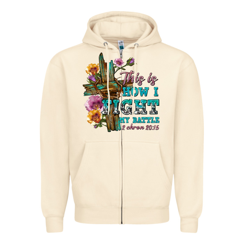 This Is How I Fight My Battle Tbw Zipper Hoodie by texasbilliewilder | Teevron