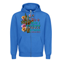 True Royal this is how i fight my battle tbw Zipper Hoodie - texasbilliewilder