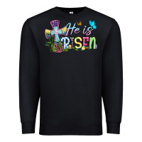 Black Easter Day He is risen Premium Sweatshirt - OliviaCreatesArt