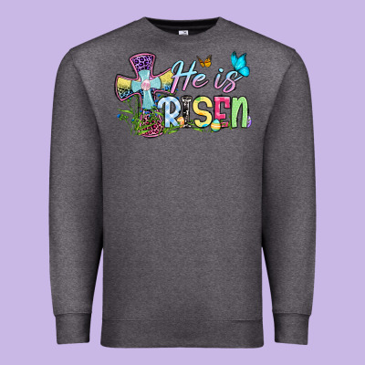 Easter Day He Is Risen Premium Sweatshirt Designed By Oliviacreatesart