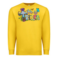 Lemon Easter Day He is risen Premium Sweatshirt - OliviaCreatesArt
