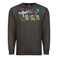 Smoke Easter Day He is risen Premium Sweatshirt - OliviaCreatesArt