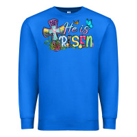True Royal Easter Day He is risen Premium Sweatshirt - OliviaCreatesArt