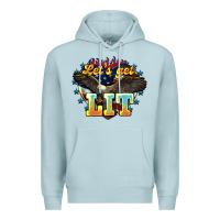 Lets Get Lit America Eagle Premium Hoodie | Teevron