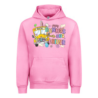 Fuchsia Pink every bunny's favorite bus driver malia Urban Hoodie - MaliasSmallBusiness