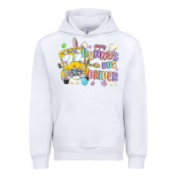 White every bunny's favorite bus driver malia Urban Hoodie - MaliasSmallBusiness