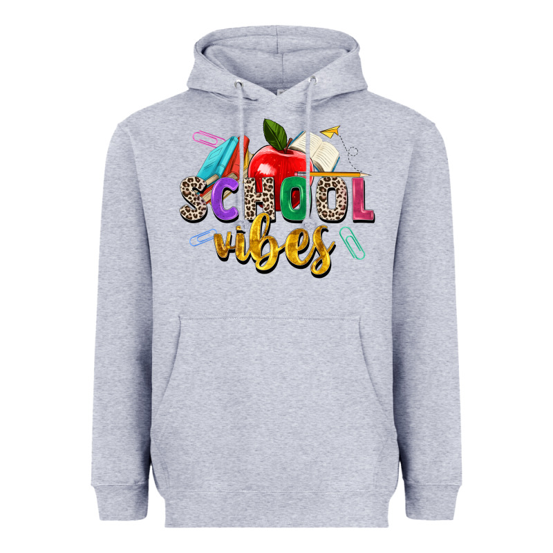 School Vibes Heavyweight Hoodie by Zillion Design Studio | Teevron