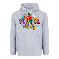 Heather Grey school vibes Heavyweight Hoodie - Zillion Design Studio