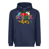 Navy school vibes Heavyweight Hoodie - Zillion Design Studio