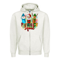 Oatmeal Heather pharmacy squad Zipper Hoodie - Zillion Design Studio