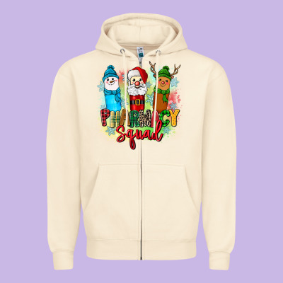 Pharmacy Squad Zipper Hoodie Designed By Zillion Design Studio