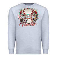 Heather Grey baseball abuela Premium Sweatshirt - RacoonDesign