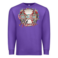 Purple baseball abuela Premium Sweatshirt - RacoonDesign