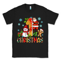 Black 1st christmas santa and snowman Classic Tee - Zillion Design Studio