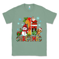 Sage 1st christmas santa and snowman Classic Tee - Zillion Design Studio